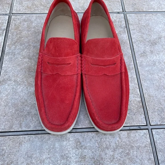 A.TESTONI loafers red